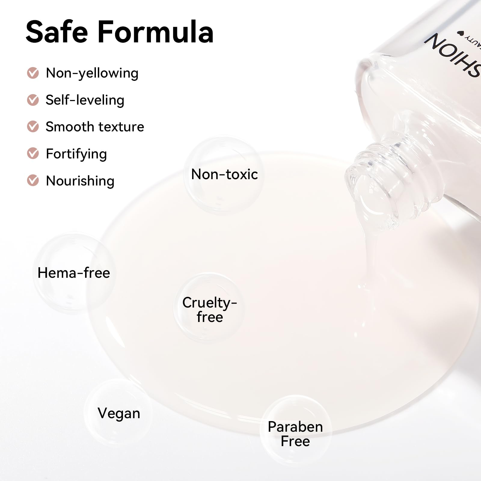 Nailshion vegan toxin-free base coat promotes a safer home manicure