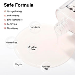 Nailshion vegan toxin-free base coat promotes a safer home manicure