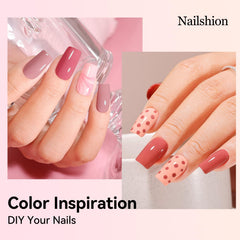 Nailshion wide flat brush demonstrates easy, streak-free application