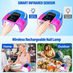 NailShow UV LED nail lamp with a 3-timer display for precise drying