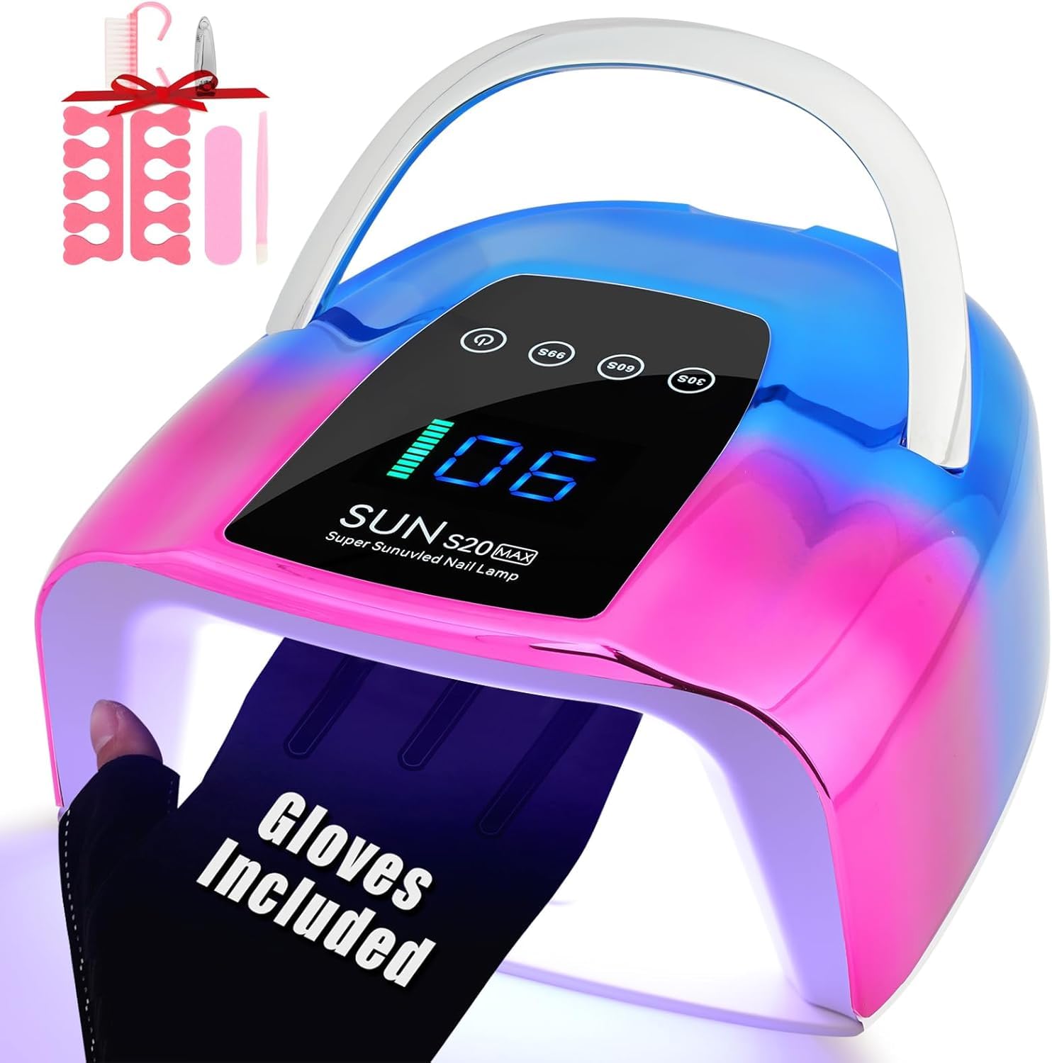 NailShow packaging box for the UV LED nail lamp