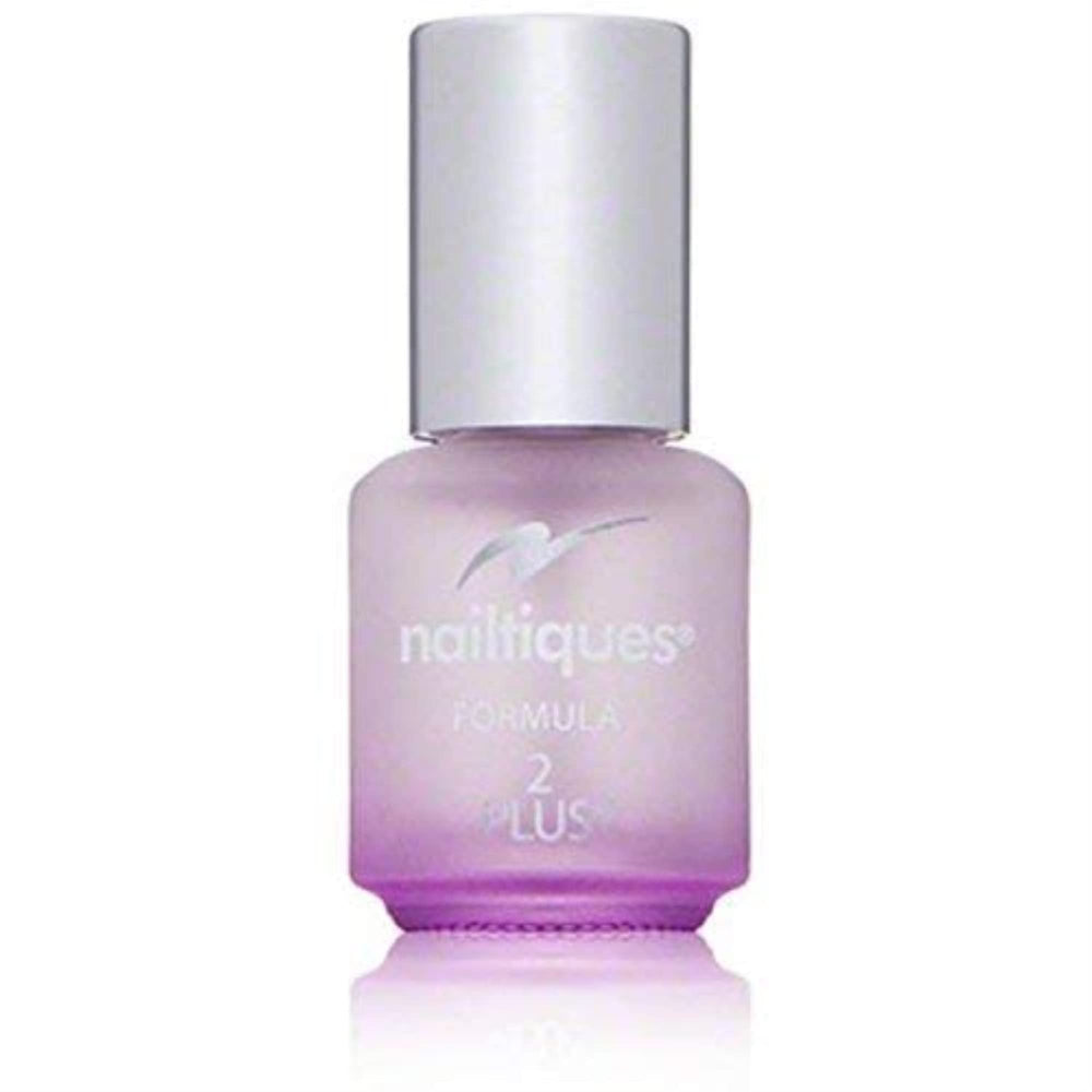 Nailtiques Nail Protein Formula 2 Plus bottle boosts strength with quick dry finish