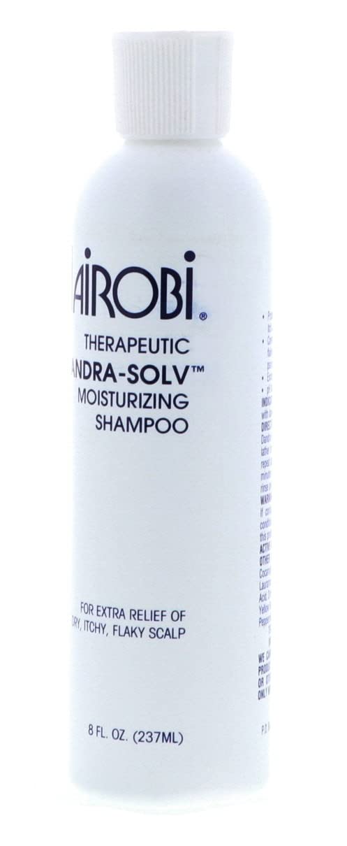 Nairobi Dandra-Solv shampoo pour showing rich, cleansing lather