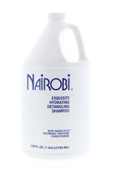 Nairobi Exquisite Hydrating Detangling Shampoo bottle aiding smooth detangling