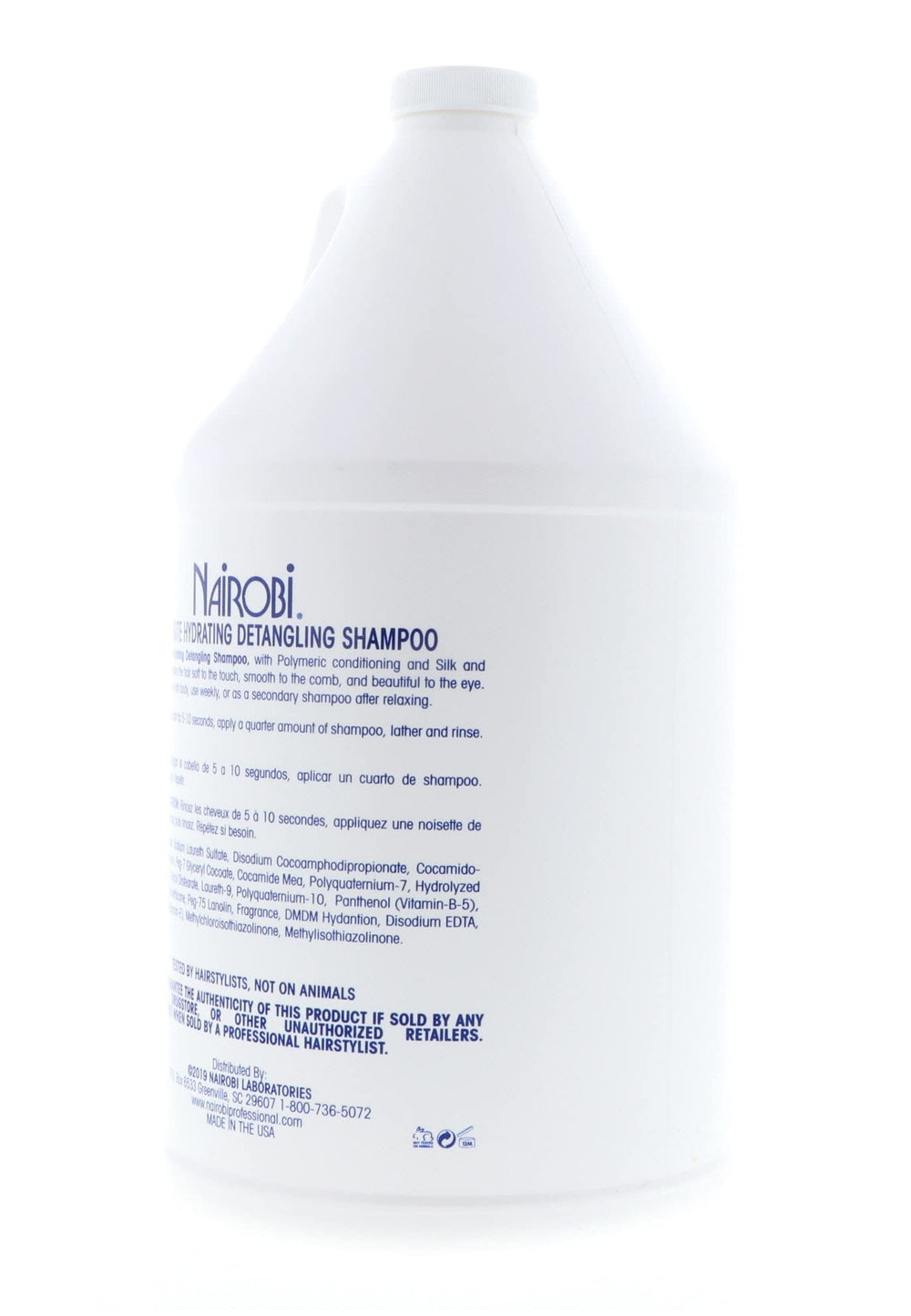 Nairobi Exquisite Hydrating Detangling Shampoo cap open for easy pour