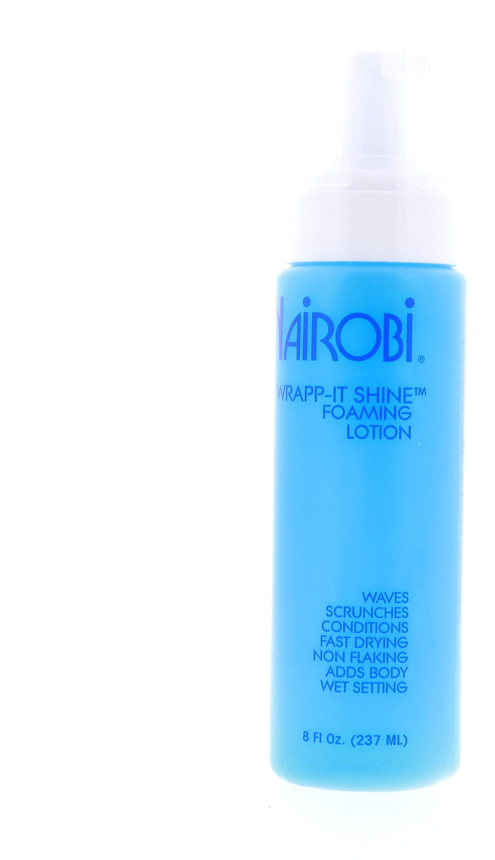 Nairobi Wrapp-It Shine foam close-up showing creamy texture for easy application.