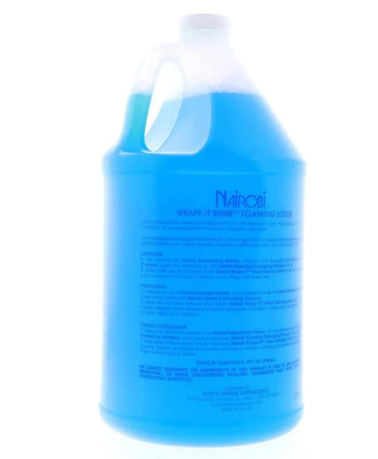 Nairobi Wrapp-It Shine foamy texture shows lightweight, residue-free application