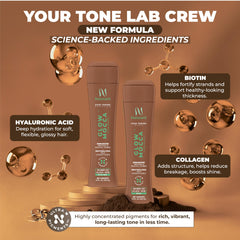 Naissant Glow Mocca Shampoo Hyaluronic-acid swirl emphasizes deep hydration
