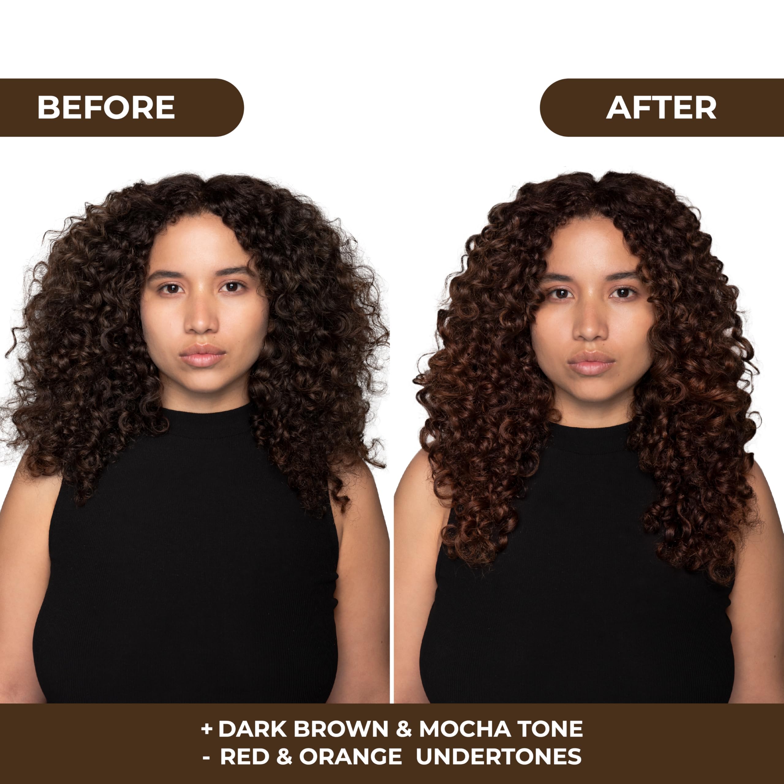 Naissant Glow Mocca Shampoo lather demonstrates even pigment distribution during use