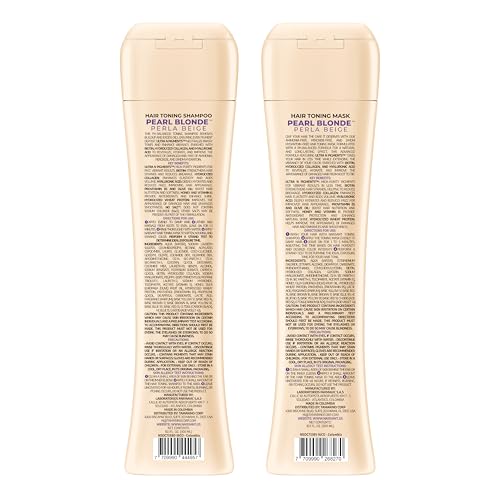 Naissant Pearl Blonde toning mask tube enhances cool tones for a pearl finish.