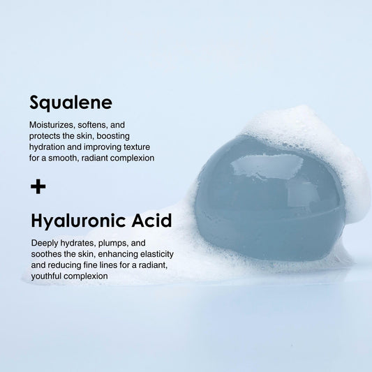 Naisture Be Bare Aqua jelly ball closeup highlighting smooth texture for dry skin