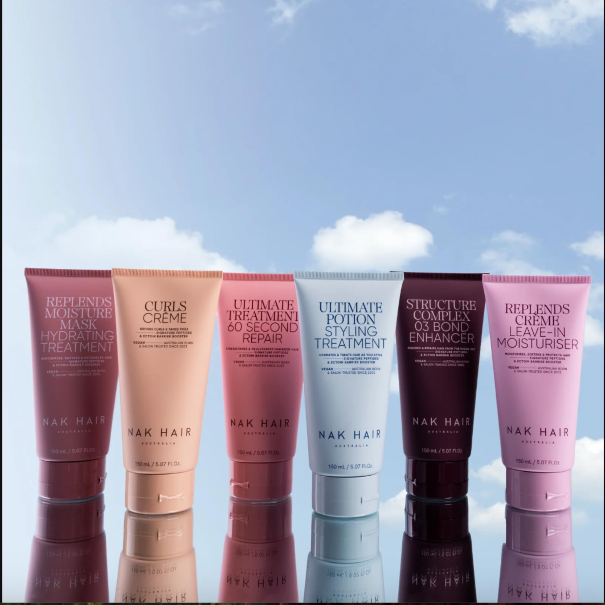 NAK Hair Australia Signature Replends Creme vegan cruelty-free packaging label
