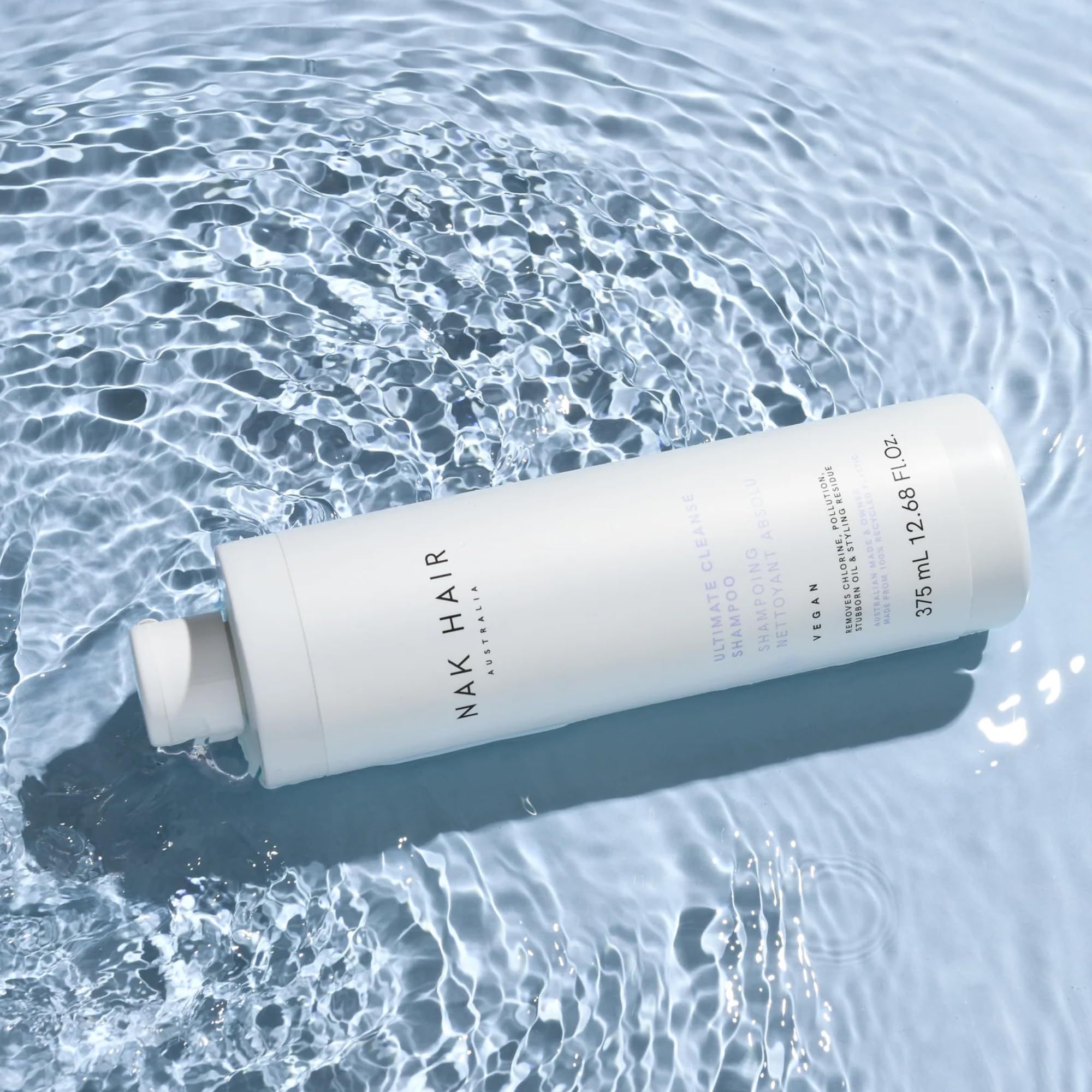 NAK Hair Australia Ultimate Cleanse freshly washed hair ready to style