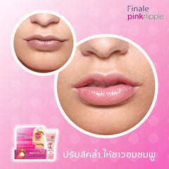 Nakarad Finale Pink Lip Cream being applied for smooth texture and rosy color