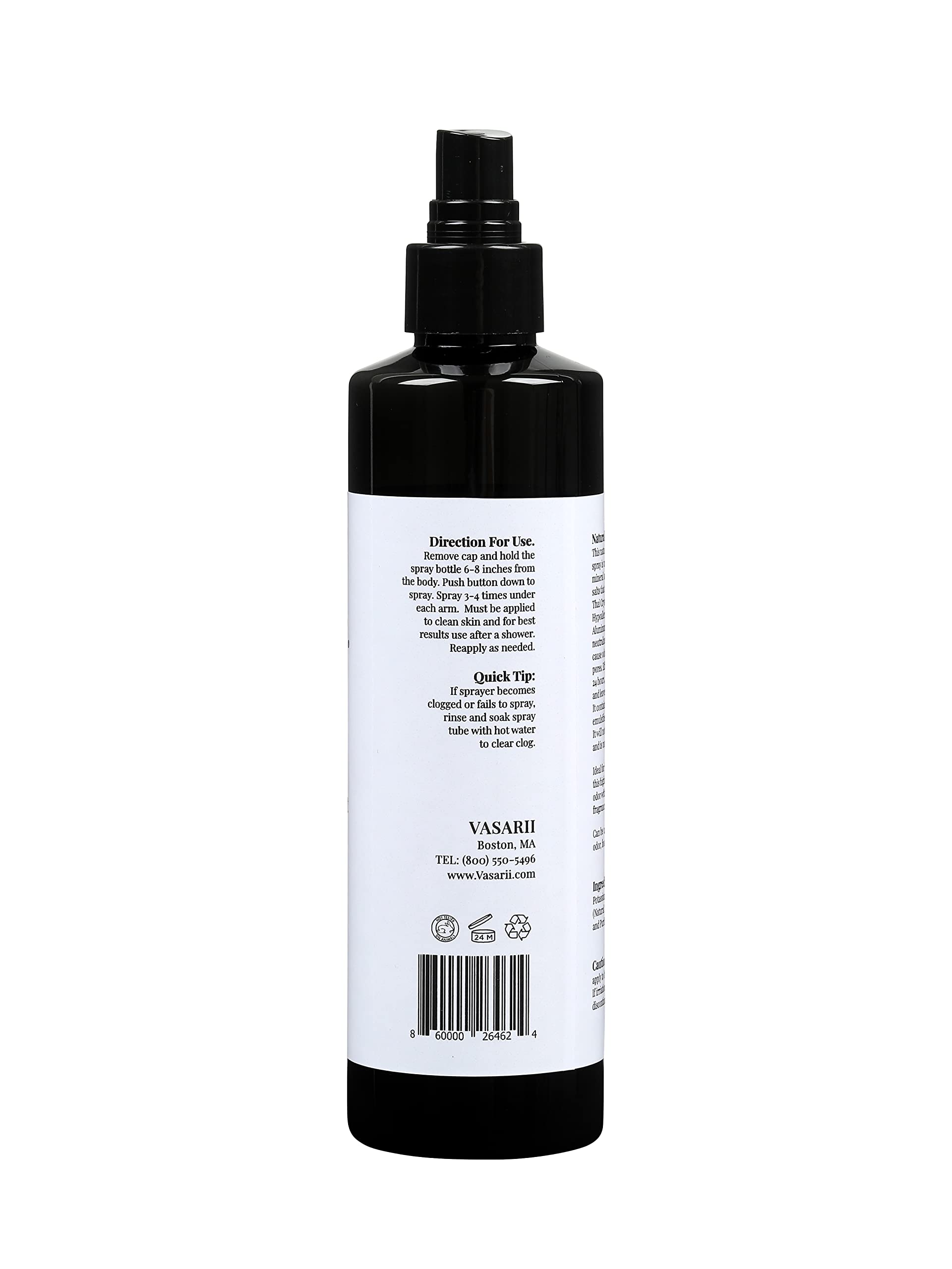 nakd. Thai Crystal Deodorant Spray close-up shows clear mineral crystals