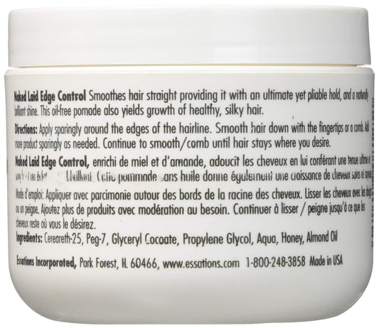 Naked by Essations Laid Edge Control on the hairline for smooth, secure edges