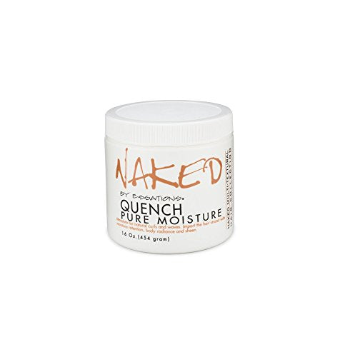 Naked by Essations Quench Pure Moisture bottle pouring to hydrate natural curls