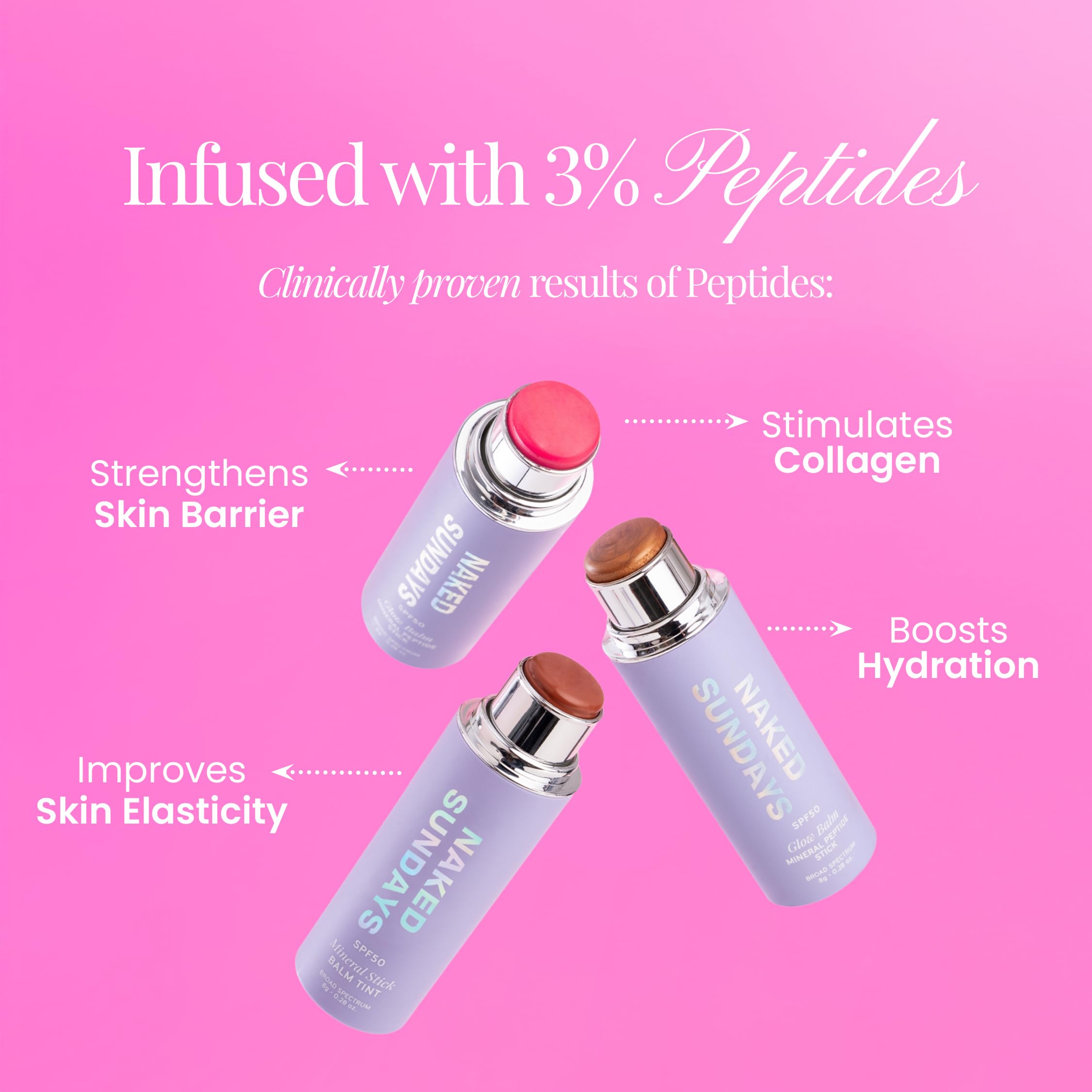 Naked Sundays Pink Pop swatch in daylight shows radiant, healthy-looking glow