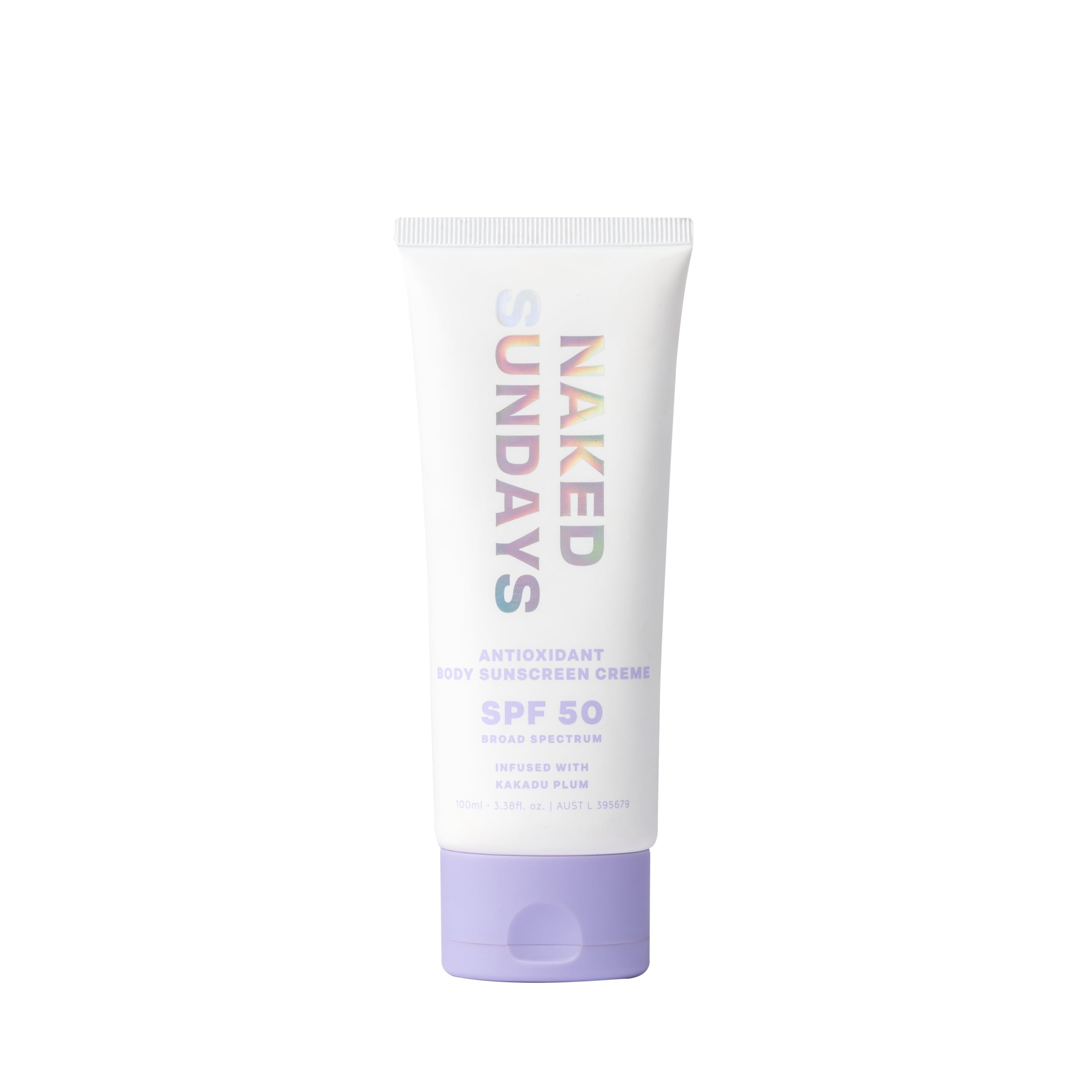 Naked Sundays SPF50 bottle front for easy daily sun protection