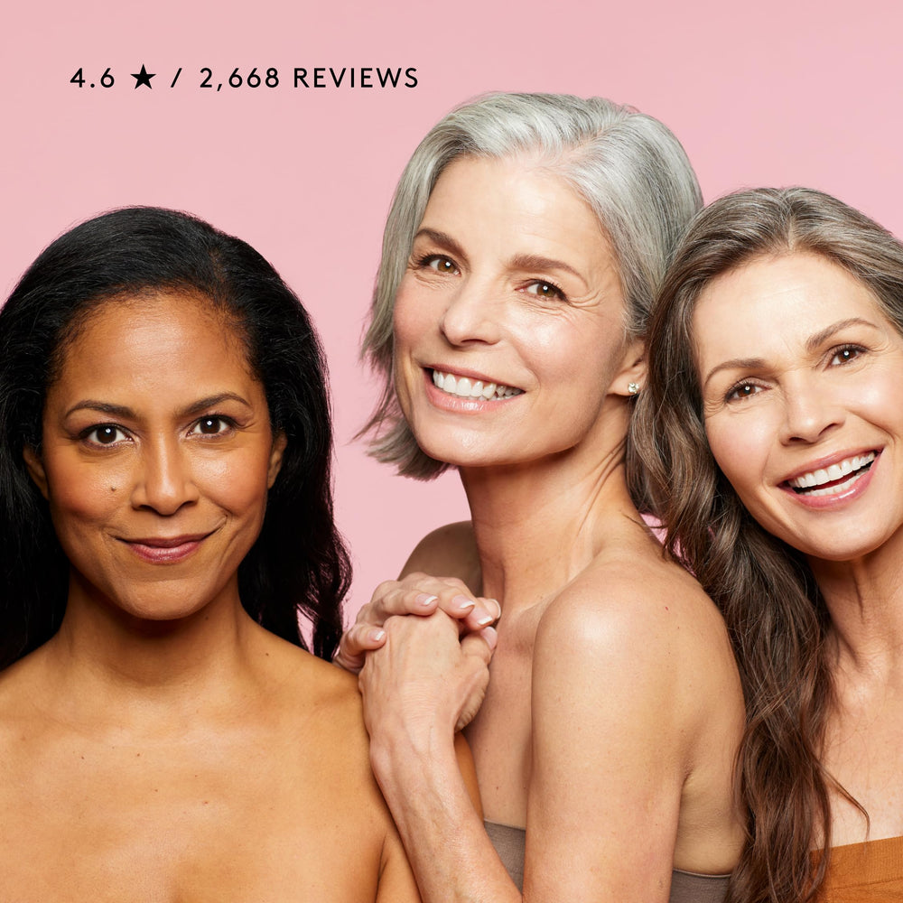 Naked & Thriving Renew Serum provides hydrated, plump-looking complexion.