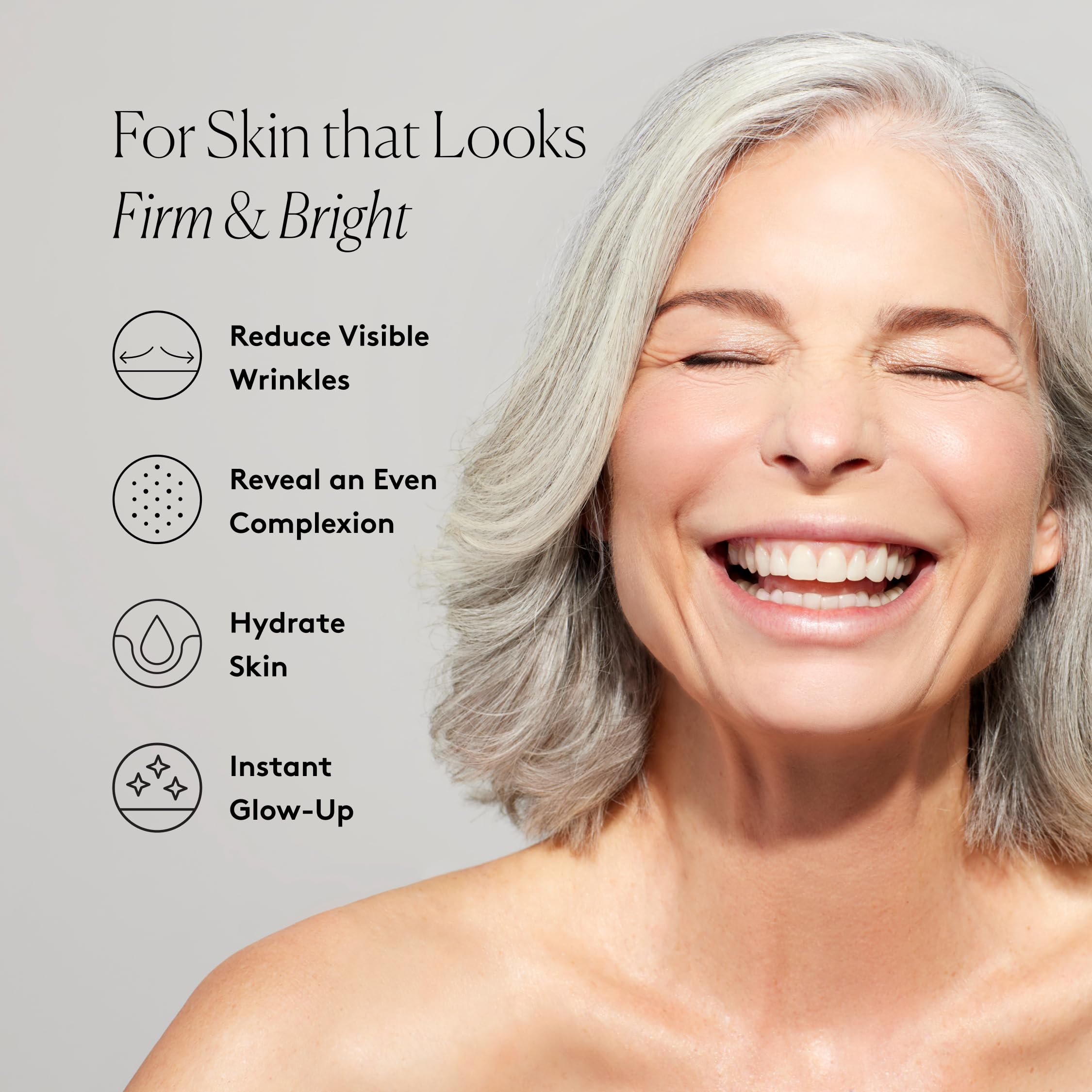 Naked & Thriving Illuminate BC+ Serum close-up showing smooth texture and glow
