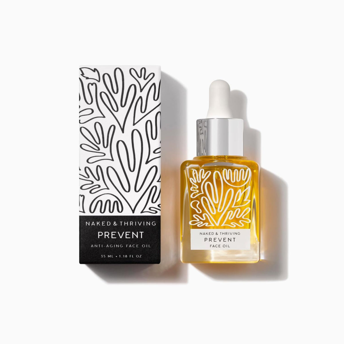 Naked & Thriving Prevent bottle for daily anti-aging care and moisture.