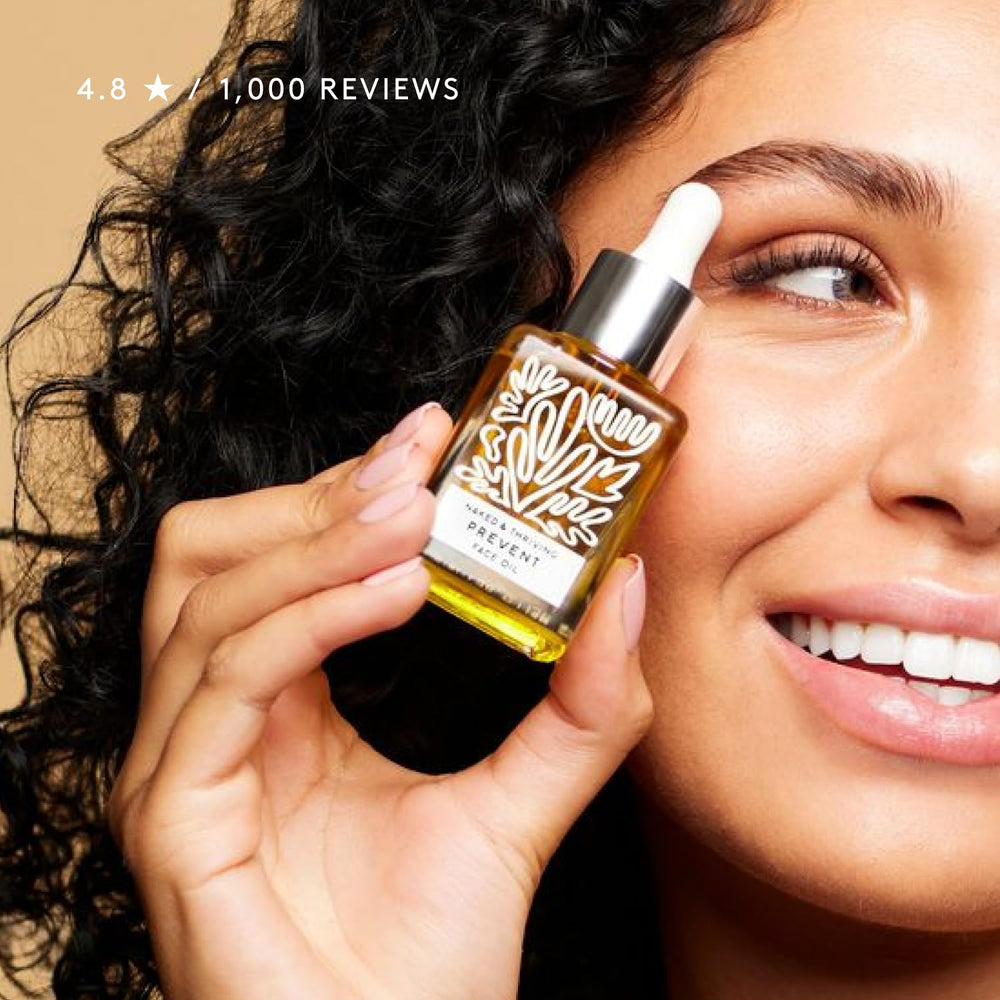 Naked & Thriving Prevent routine imagery with morning serums.
