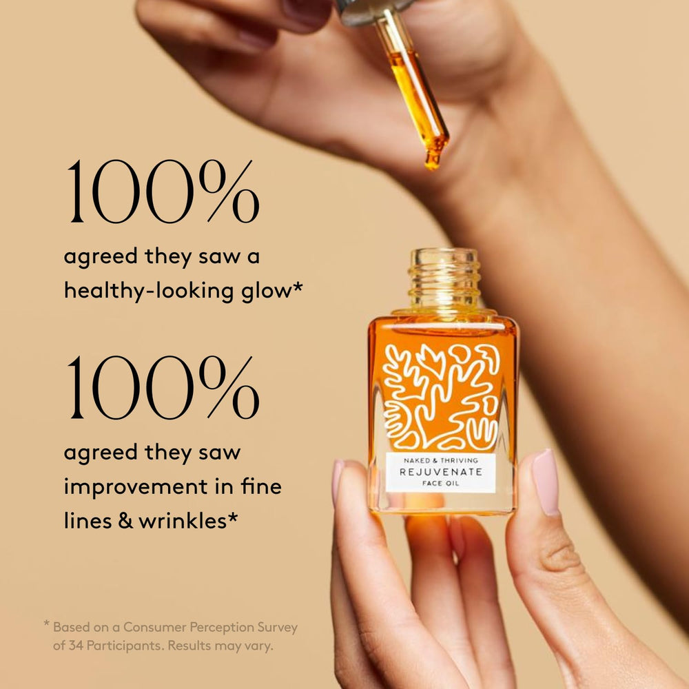 Naked & Thriving Rejuvenate ingredients: argan, pomegranate, sea buckthorn.