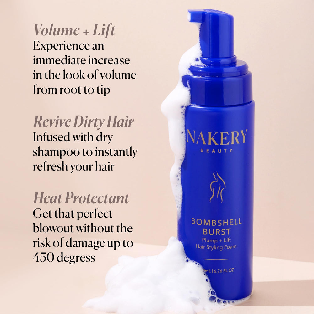 Nakery Bombshell Burst Curls Definition enhances definition and shine for waves.