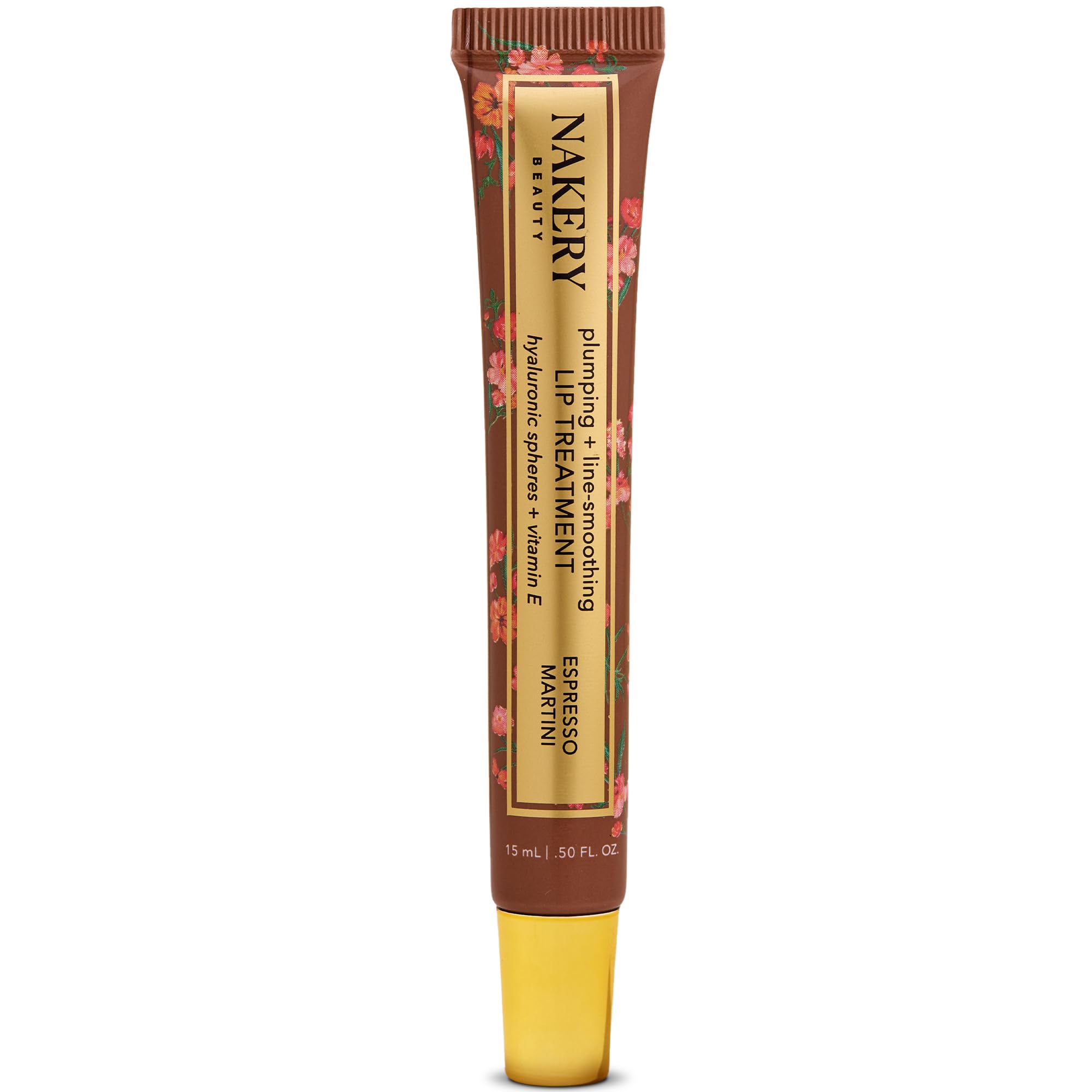Nakery Espresso Martini lips after application look smoother and plumper.