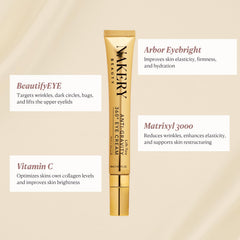 Close-up of Nakery Lift-Tox Eye Cream texture for depuffing and smoothing.