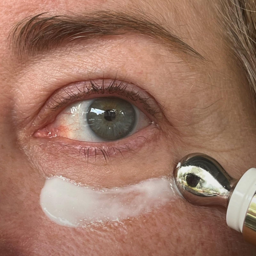 Morning routine setup with Nakery Lift-Tox Eye Cream for daily use.