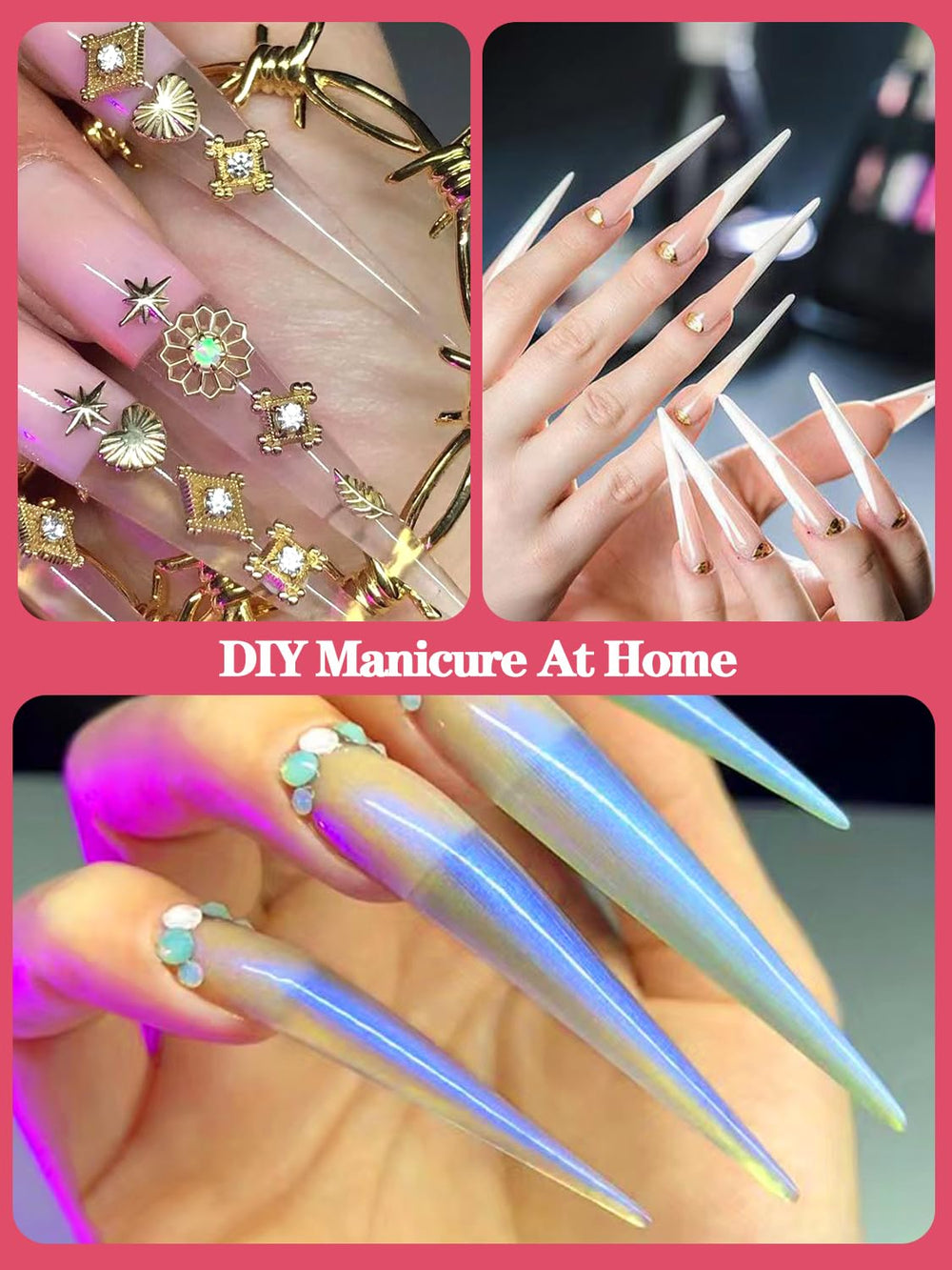 Namgznso DIY-friendly stiletto tips for home nail art