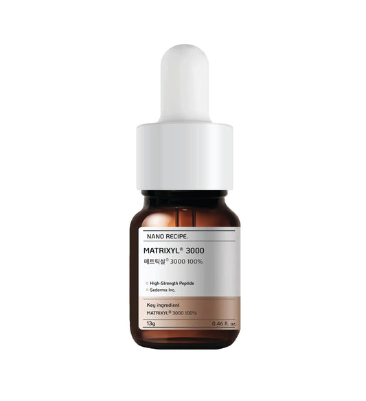 Nano Recipe Matrixyl3000 concentrate bottle for a simple daily skincare boost