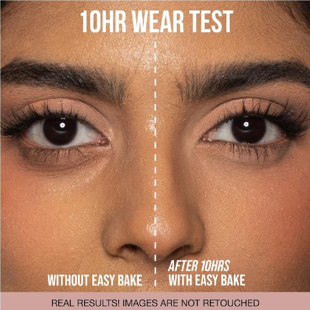 NAPH H U D A E Bake powder matte finish close-up texture and smoothness.