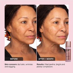 NAPH iNNBEAUTY PROJECT Extreme Cream demonstrates daily application for lifting look