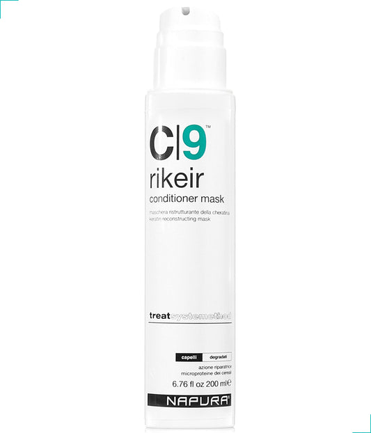 NAPURA C9 deep-conditioning hair mask jar close-up for intense repair