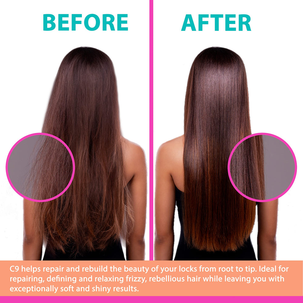 NAPURA C9 sulfate-free color-safe label highlights clean conditioning