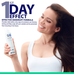 NAPURA S6 bottle highlights tea tree oil clarifying ingredients