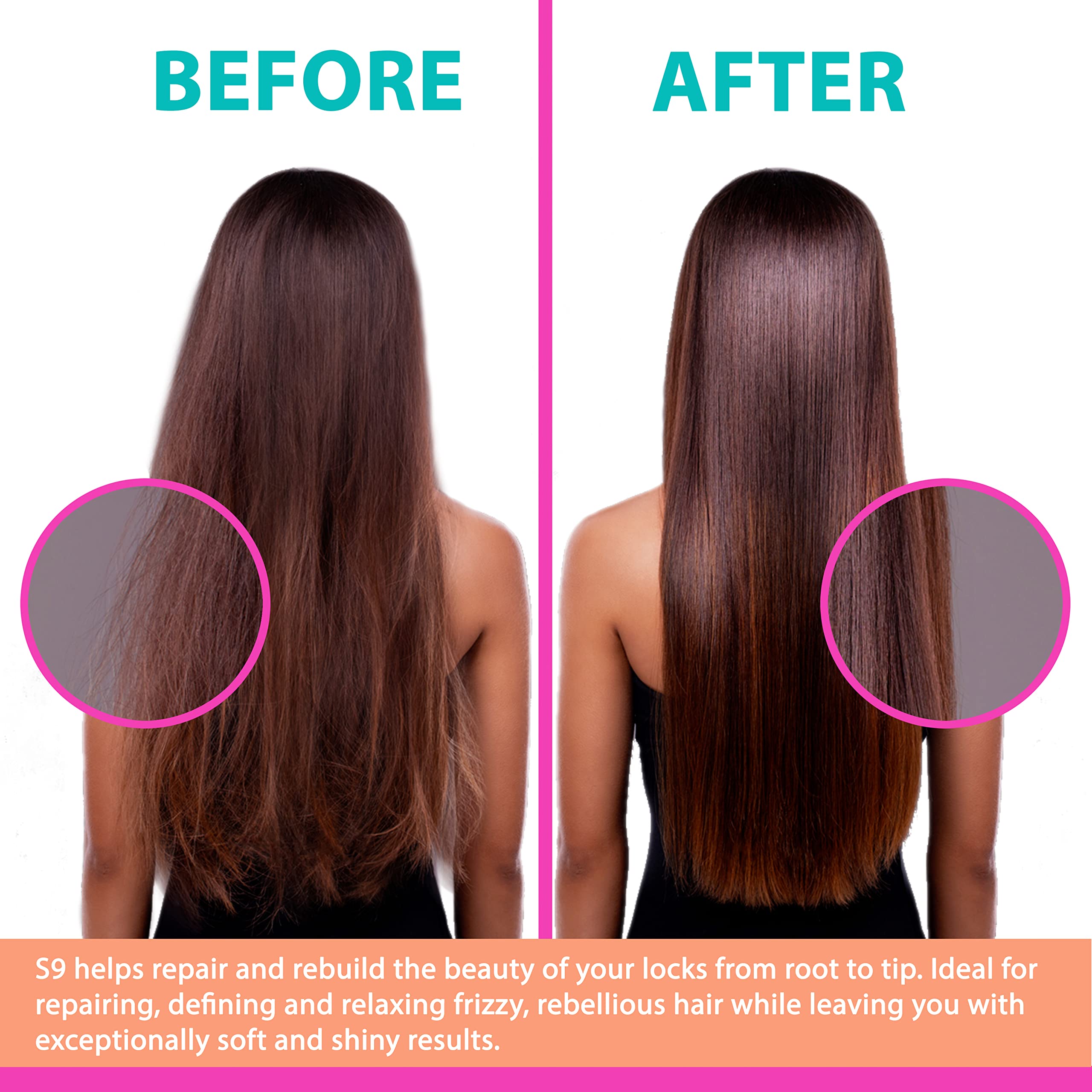 Jojoba oil and moisturizing proteins visible on packaging for hydration.