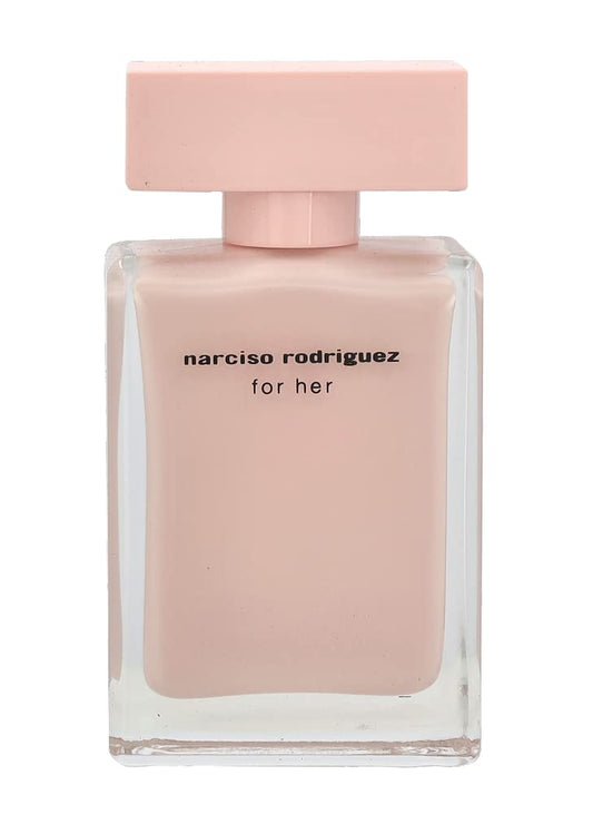 Narciso Rodriguez For Her box in black packaging communicates premium gifting appeal