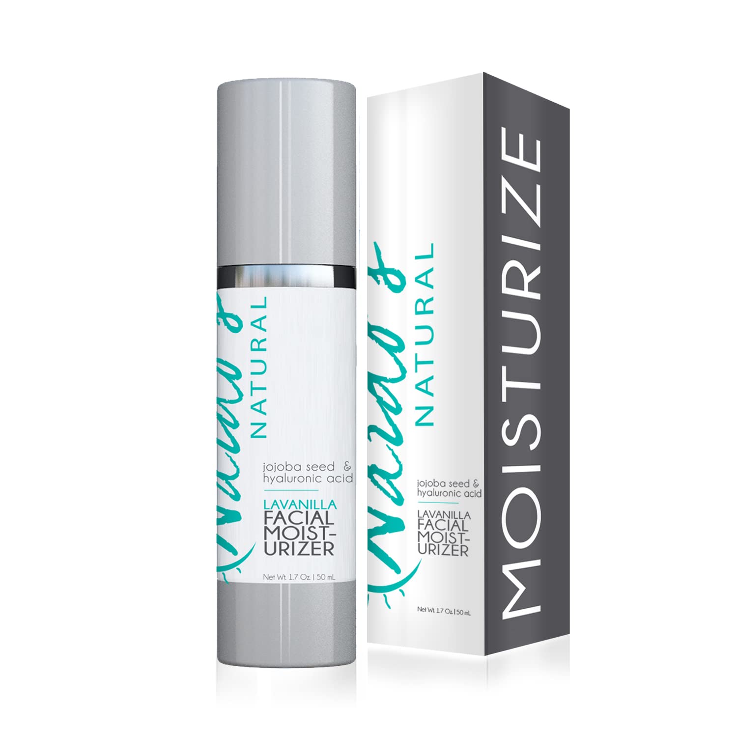 Nardo's Natural facial moisturizer bottle front for daily hydration