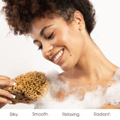 Naroa Soft Natural Sponge X Large close-up texture for exfoliation