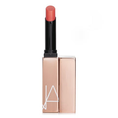 NARS 277 Aragon lip swatch shows satin shine color in natural light