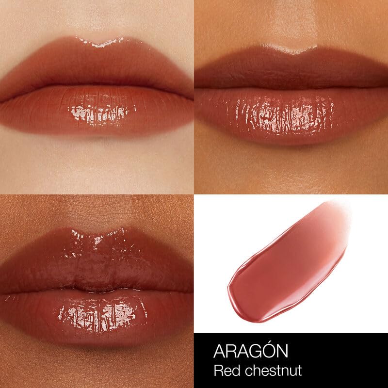 NARS Aragon lip shine tube offers glossy color and hydration