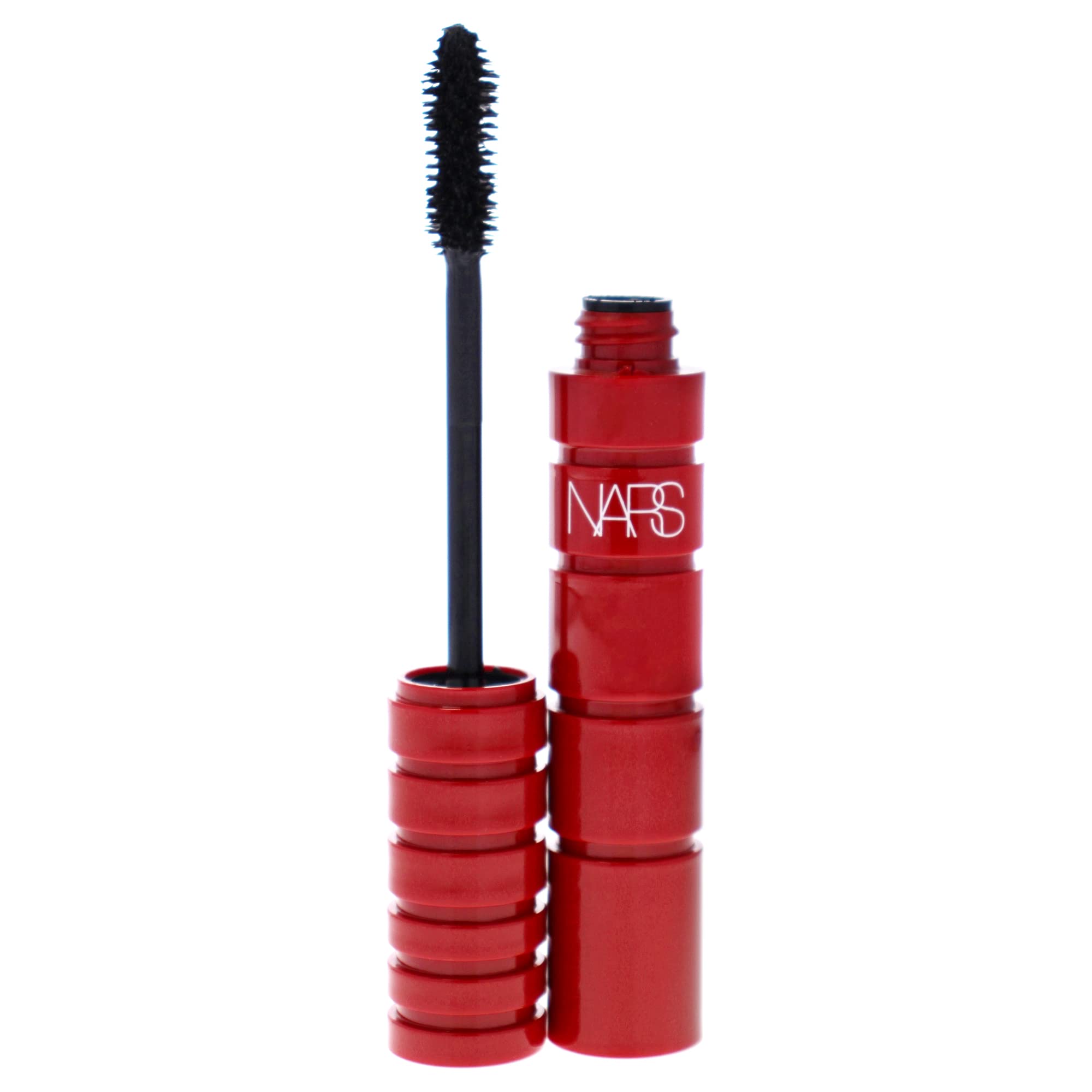 NARS Climax Mascara brush close-up reveals bristles designed for even application.
