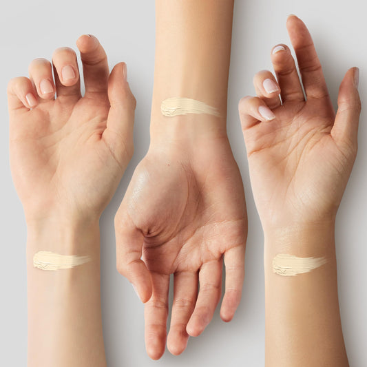 NARS Light Reflecting Foundation Siberia 0 spread demonstrates buildable coverage for even tone.