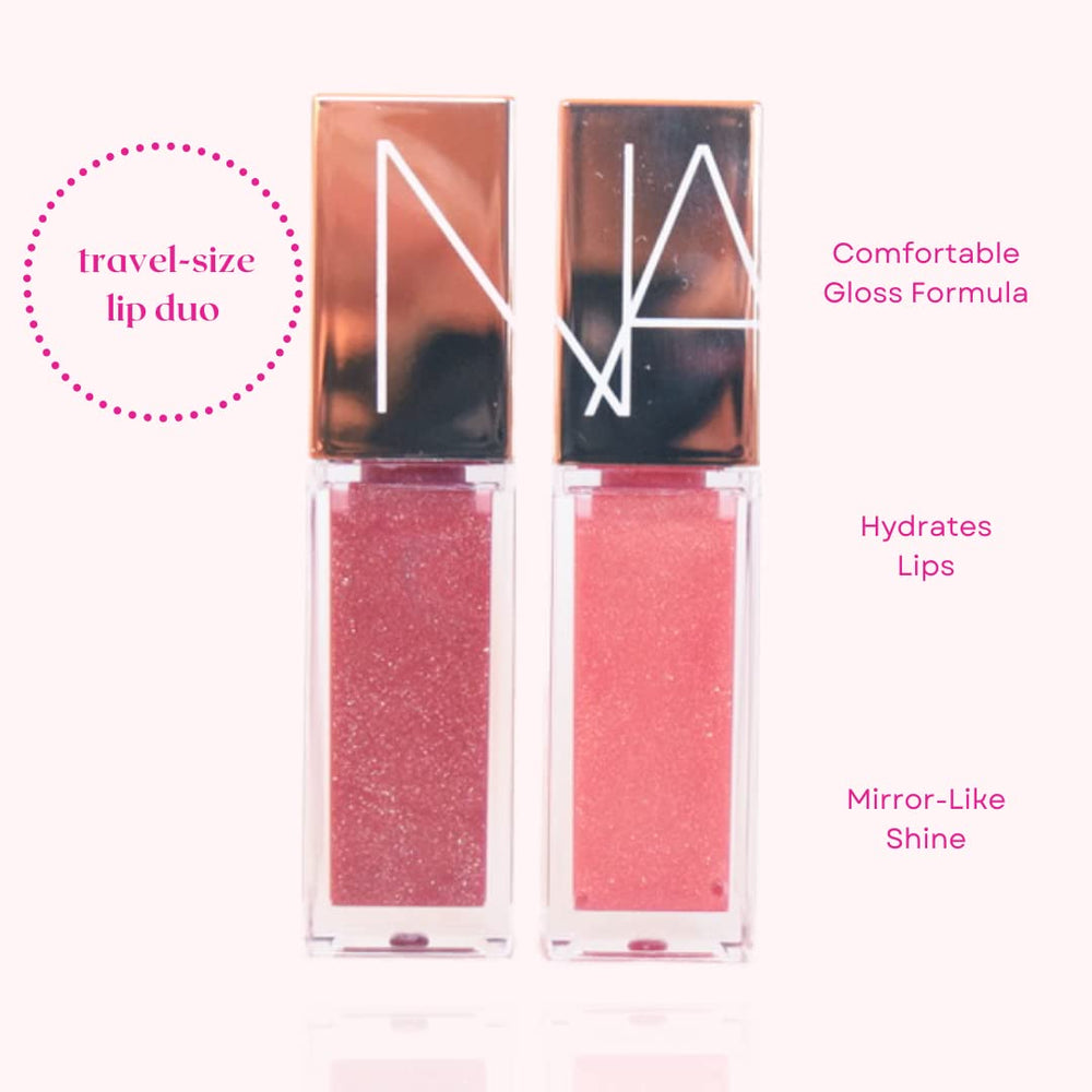 NARS Unbroken lip gloss close-up with mauve shimmer for evening polish