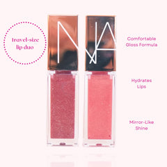 NARS Unbroken lip gloss close-up with mauve shimmer for evening polish