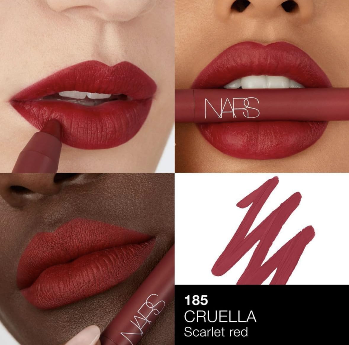 NARS38 Dragon Girl application swatch shows vibrant pigment and bold color payoff.